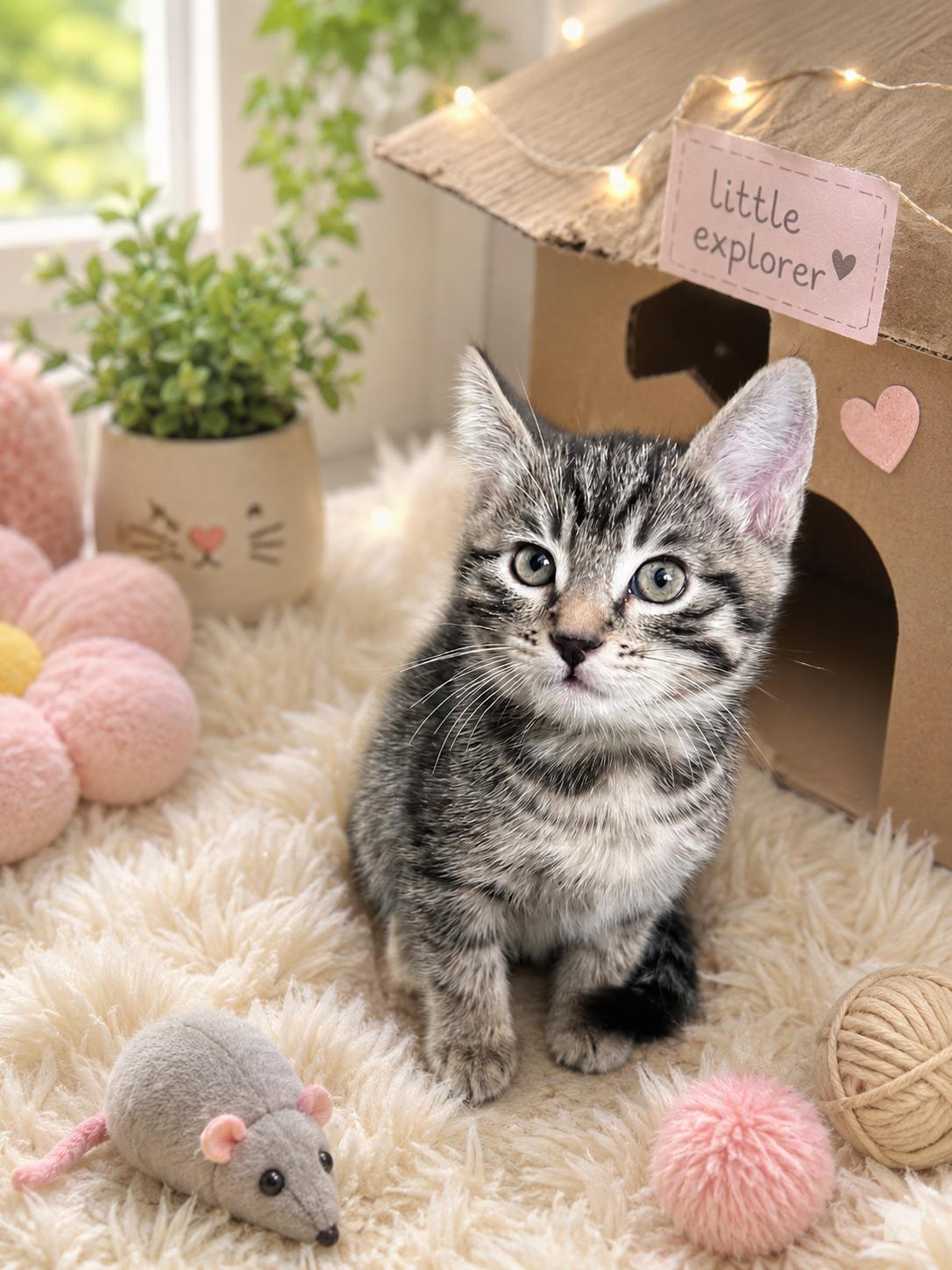 Queen Elizabeth, Adoptable, Kitten Female Domestic Short Hair.