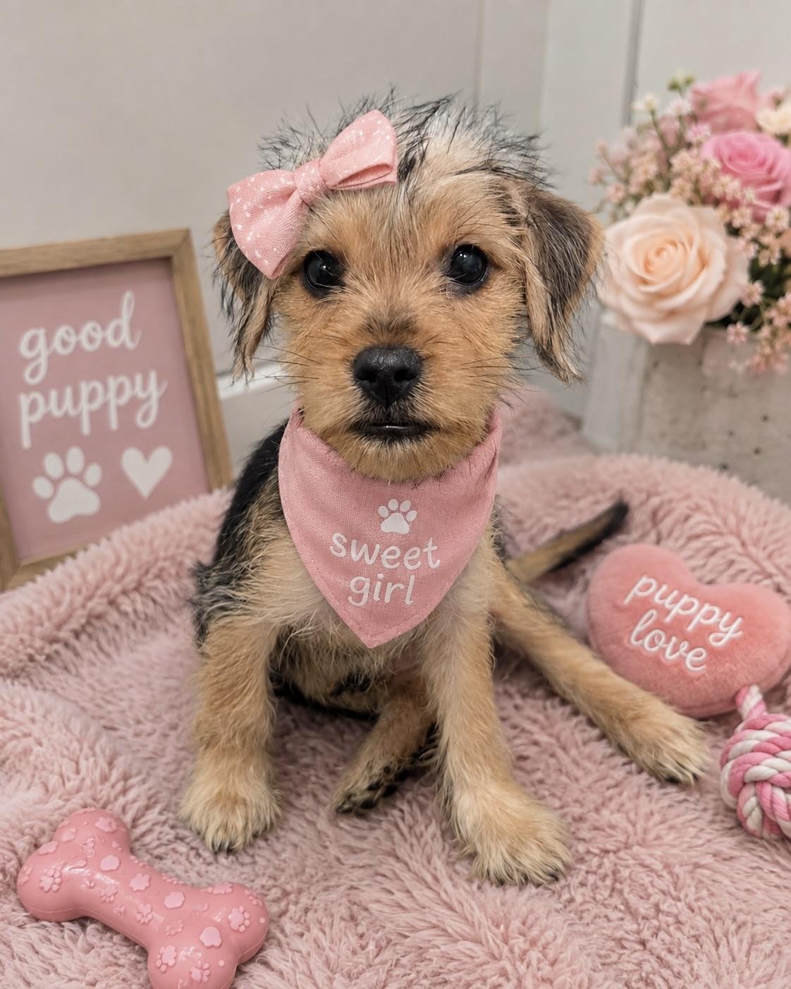 Latoya, ADOPTABLE, Puppy Female Yorkshire Terrier & Terrier.