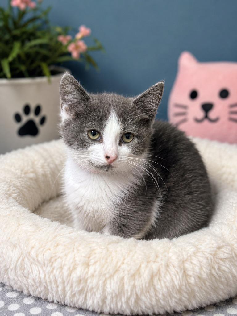 Doja Cat, Adoptable, Kitten Female Domestic Short Hair.