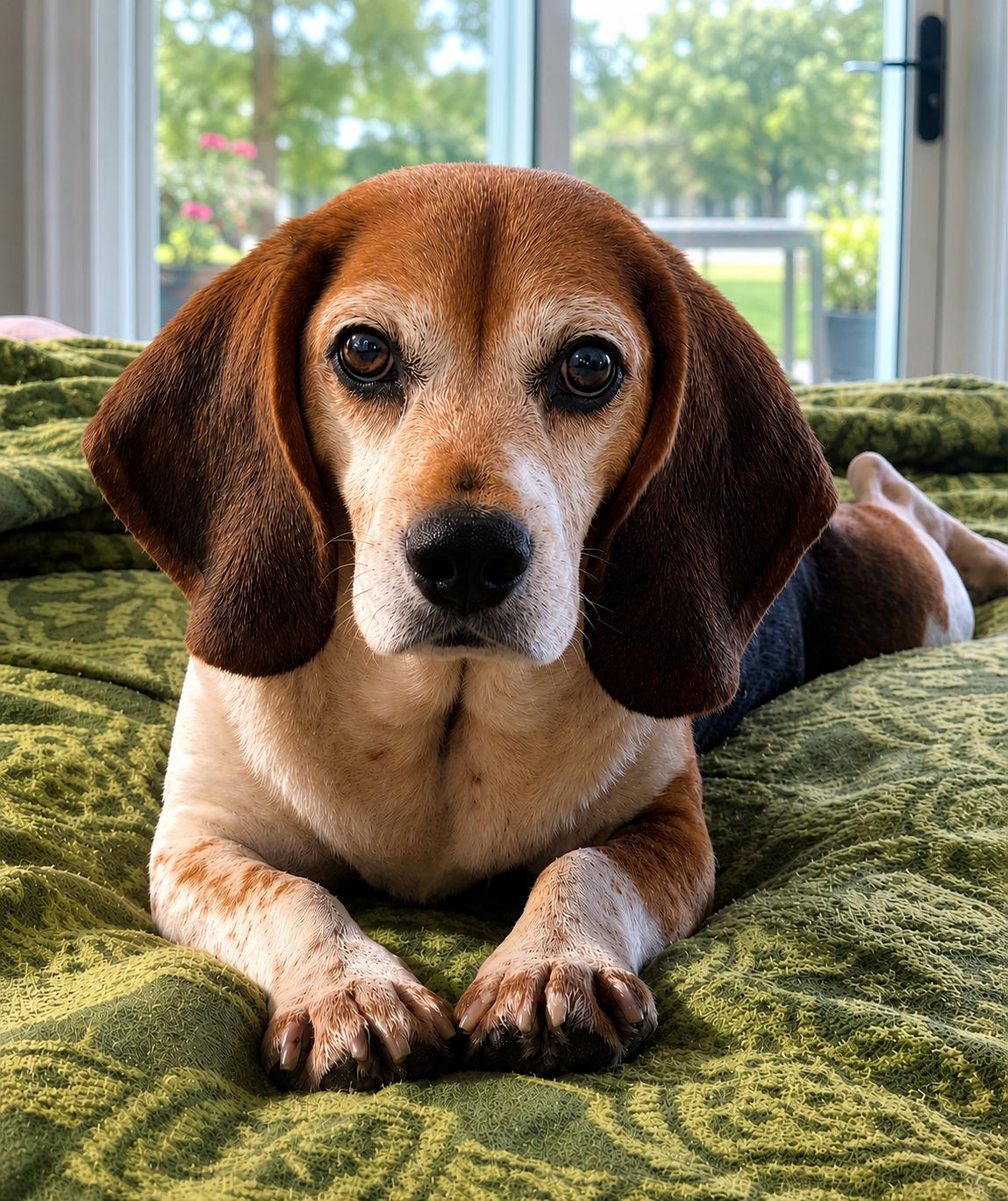 Buster VIII, Adoptable, Senior Male Beagle.