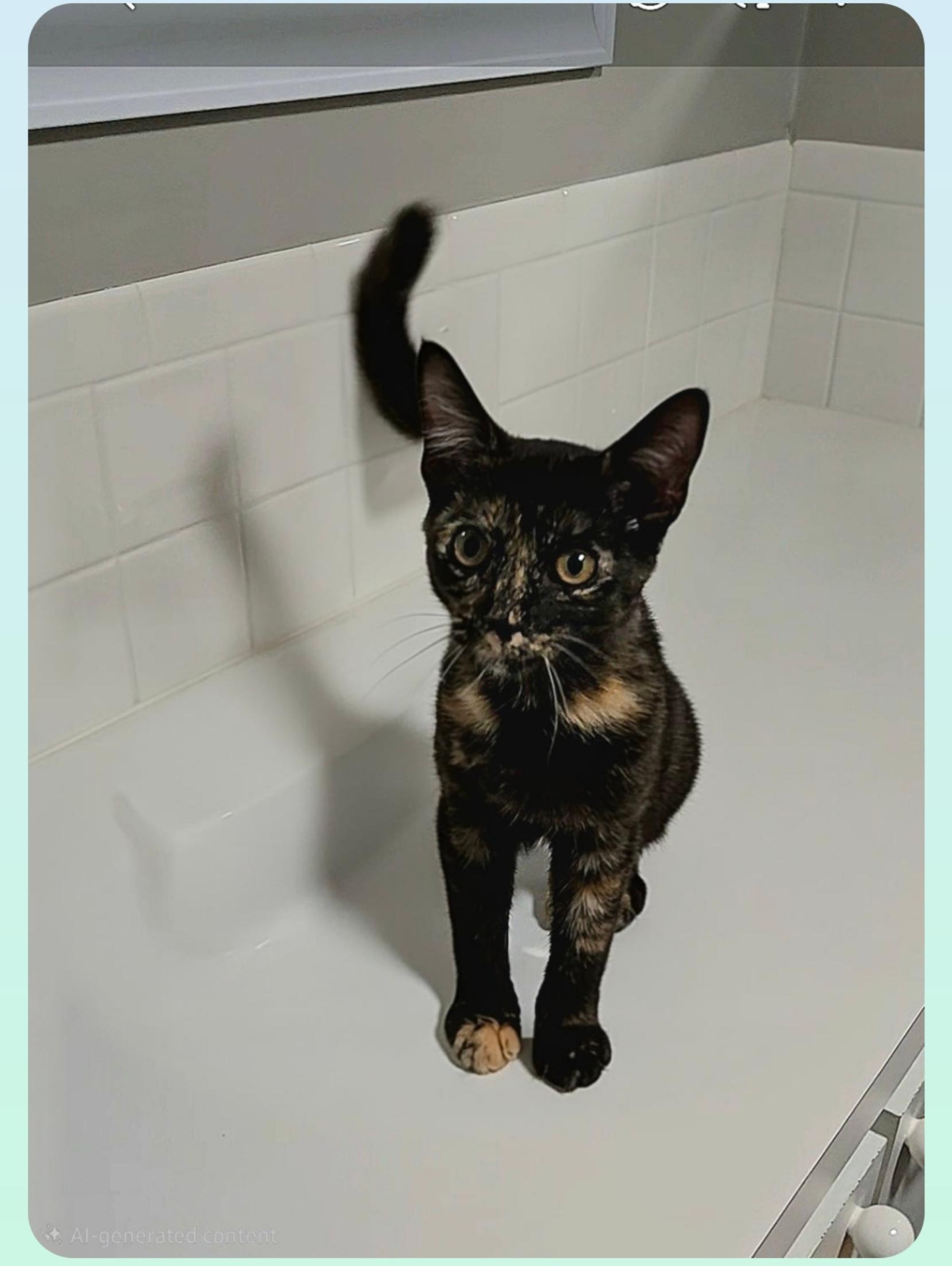 Boots (Orlando Fl), Adoptable, Kitten Female Tortoiseshell.