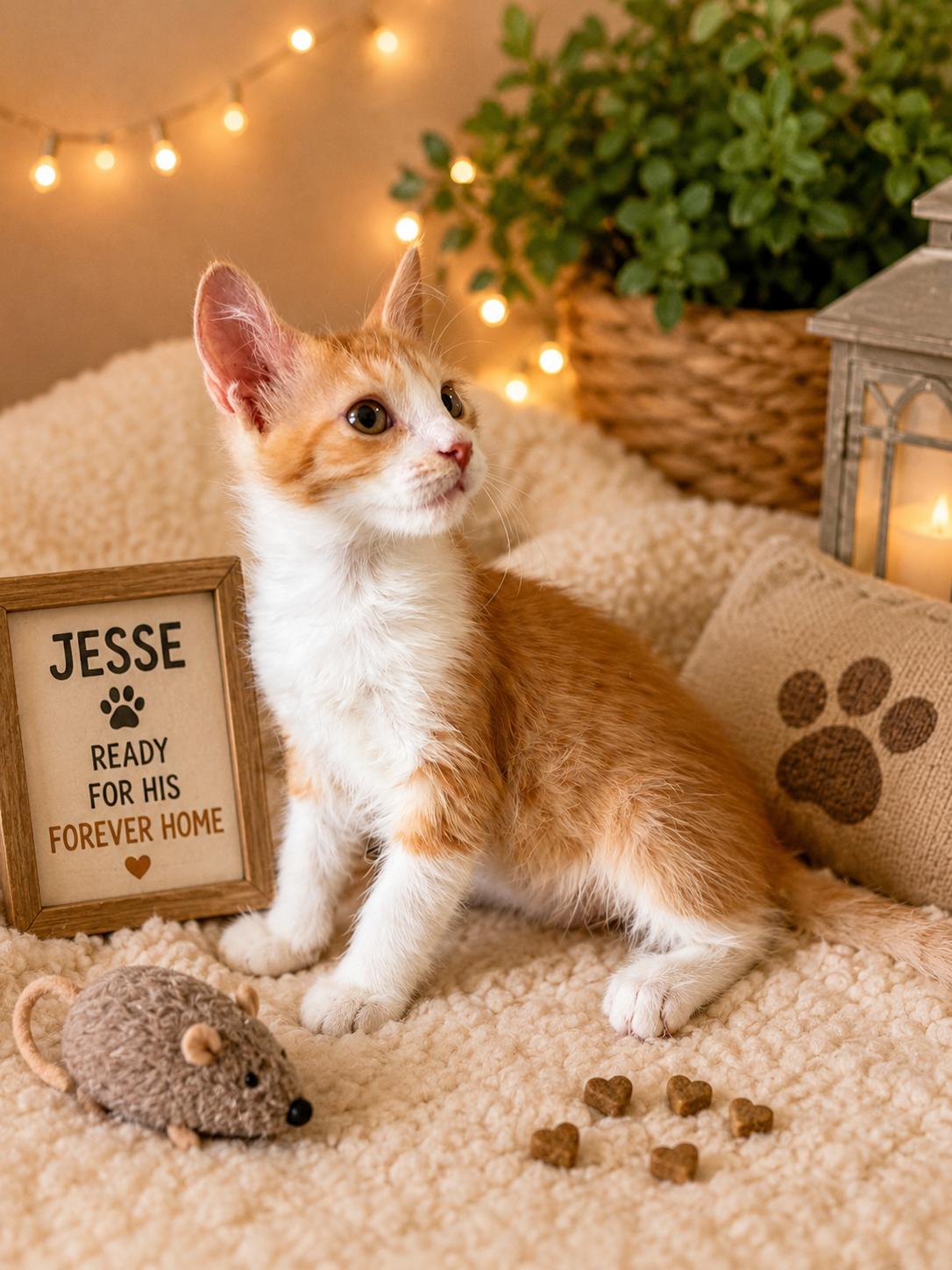 Jesse, Adoptable, Kitten Male Domestic Short Hair.