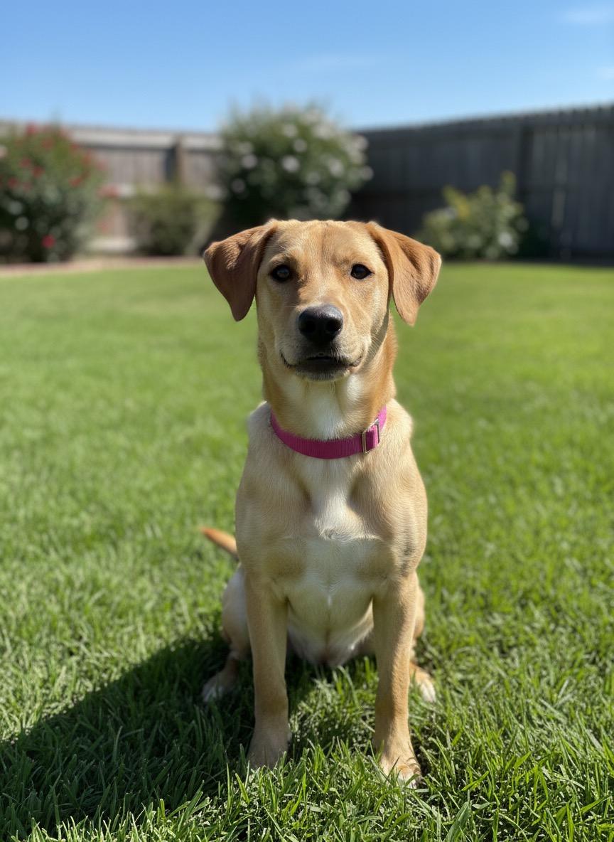 Abby, adopted, Young Female Labrador Retriever.