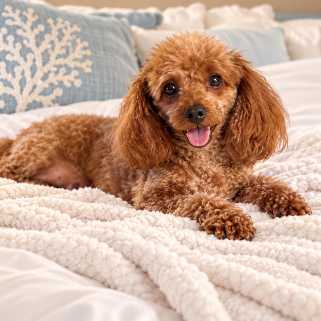 Enlarge A Bed to Sleep in, a Adoptable Poodle in Fort Myers Beach, FL image 2/3
