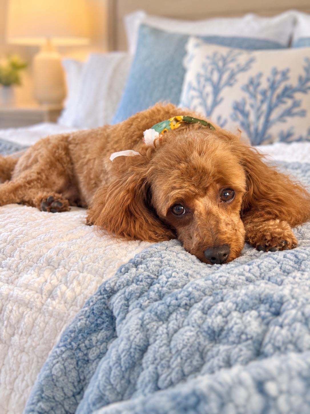 A Bed to Sleep in, Adoptable, Adult Female Poodle.