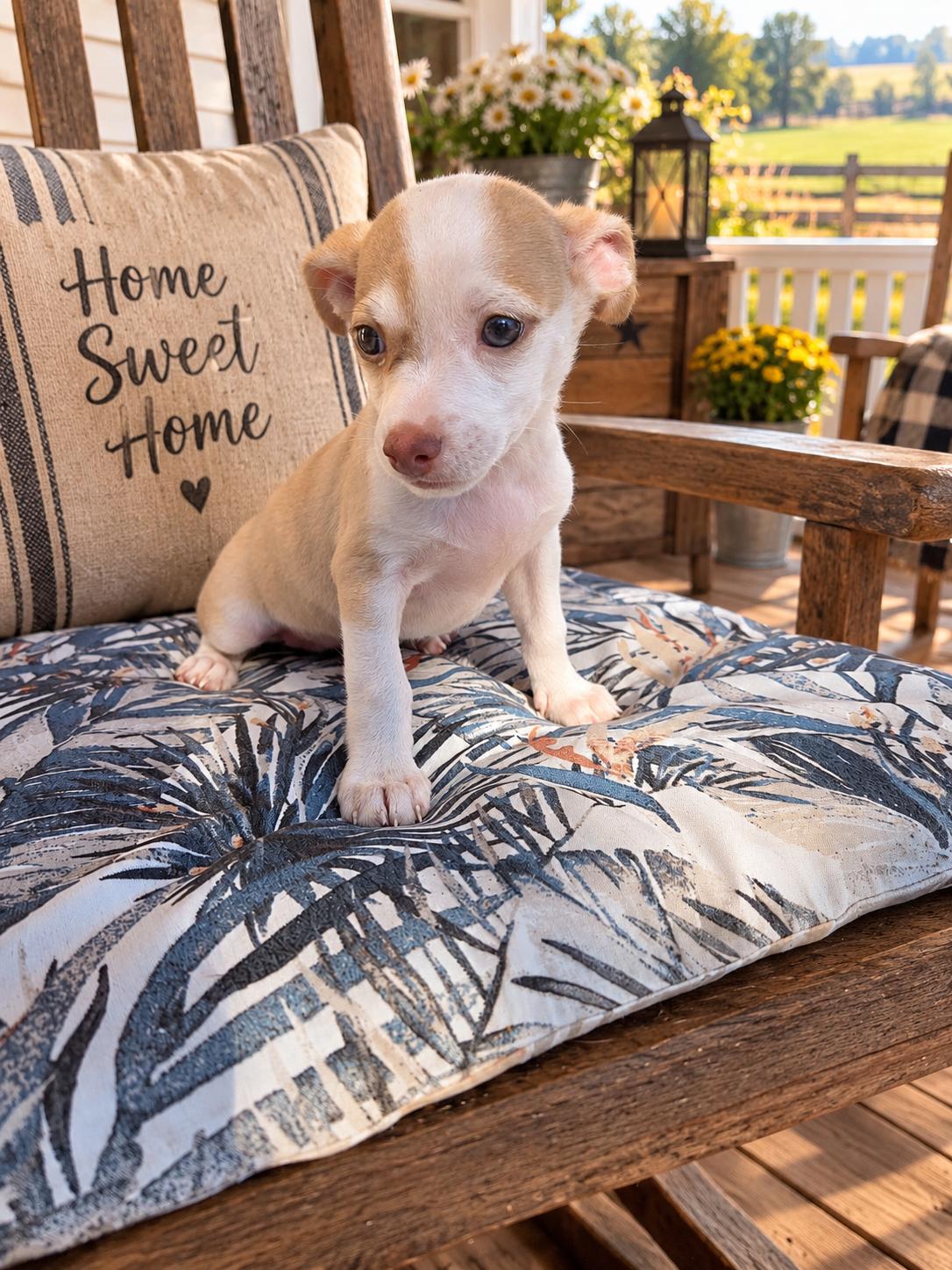 Barley, Adoptable, Puppy Male Dachshund & Jack Russell Terrier.