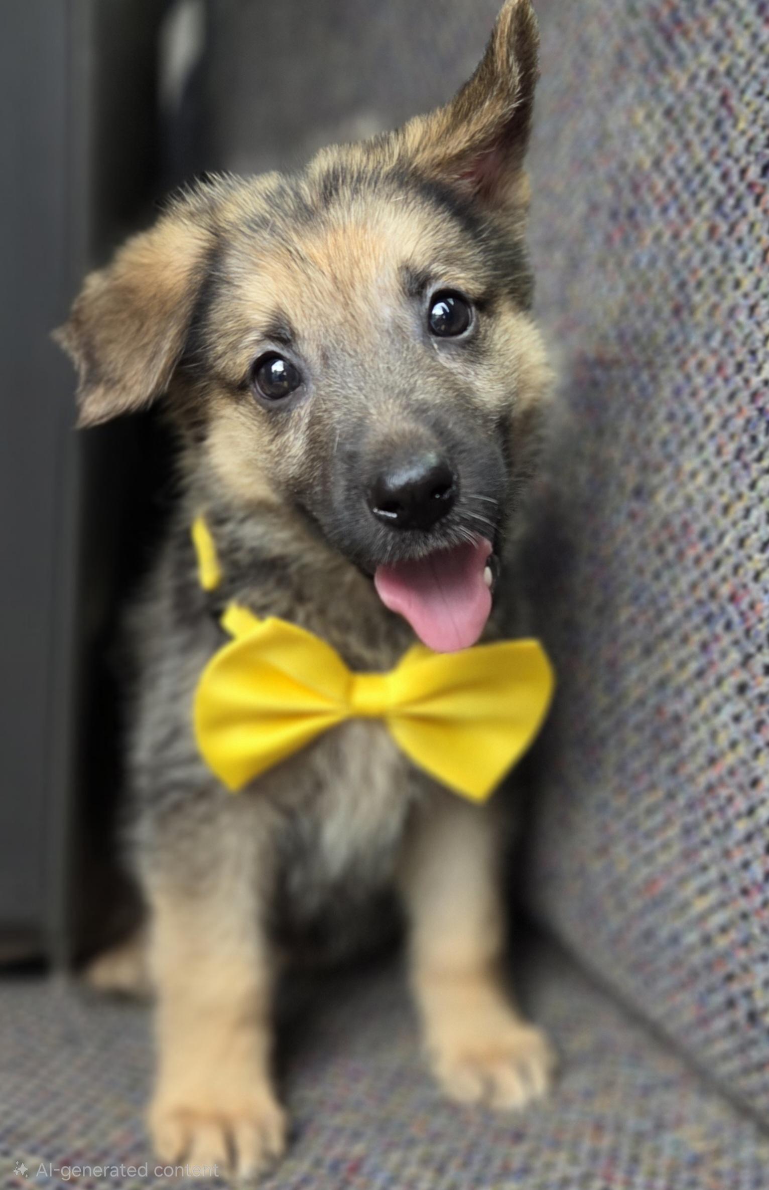 Pongo, Adoptable, Puppy Male German Shepherd Dog & Mixed Breed.