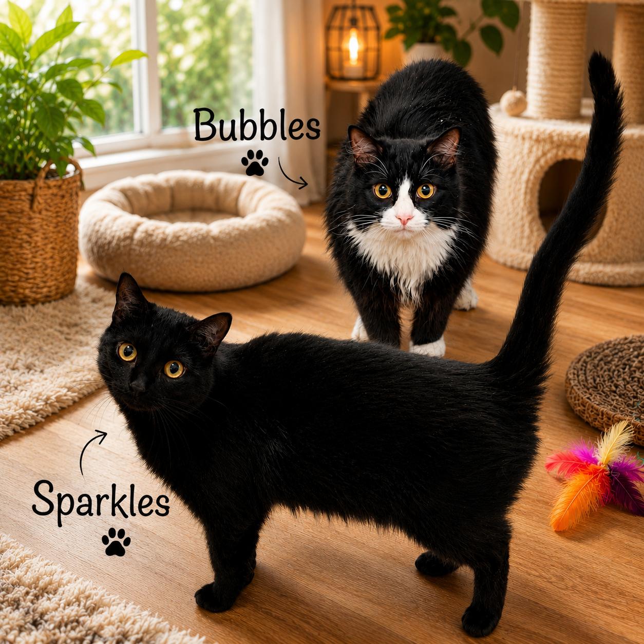 Enlarge Bubbles & Sparkles-Double the Love, a Adoptable Tuxedo in Laurel, MD image 4/6