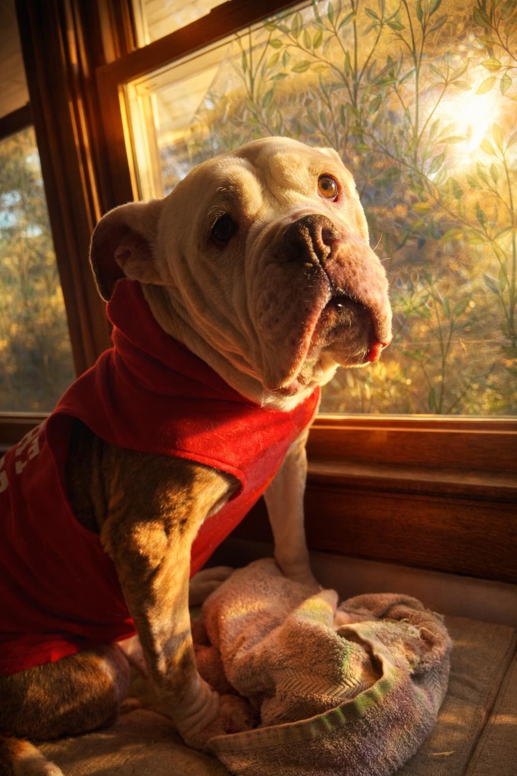 Suzanne , ADOPTABLE, Senior Female American Bulldog.