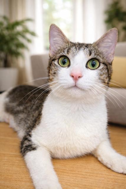 Mousy, adopted, Young Female Tabby.