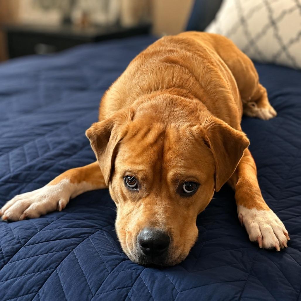 King, Adoptable, Adult Male Terrier & Basset Hound.