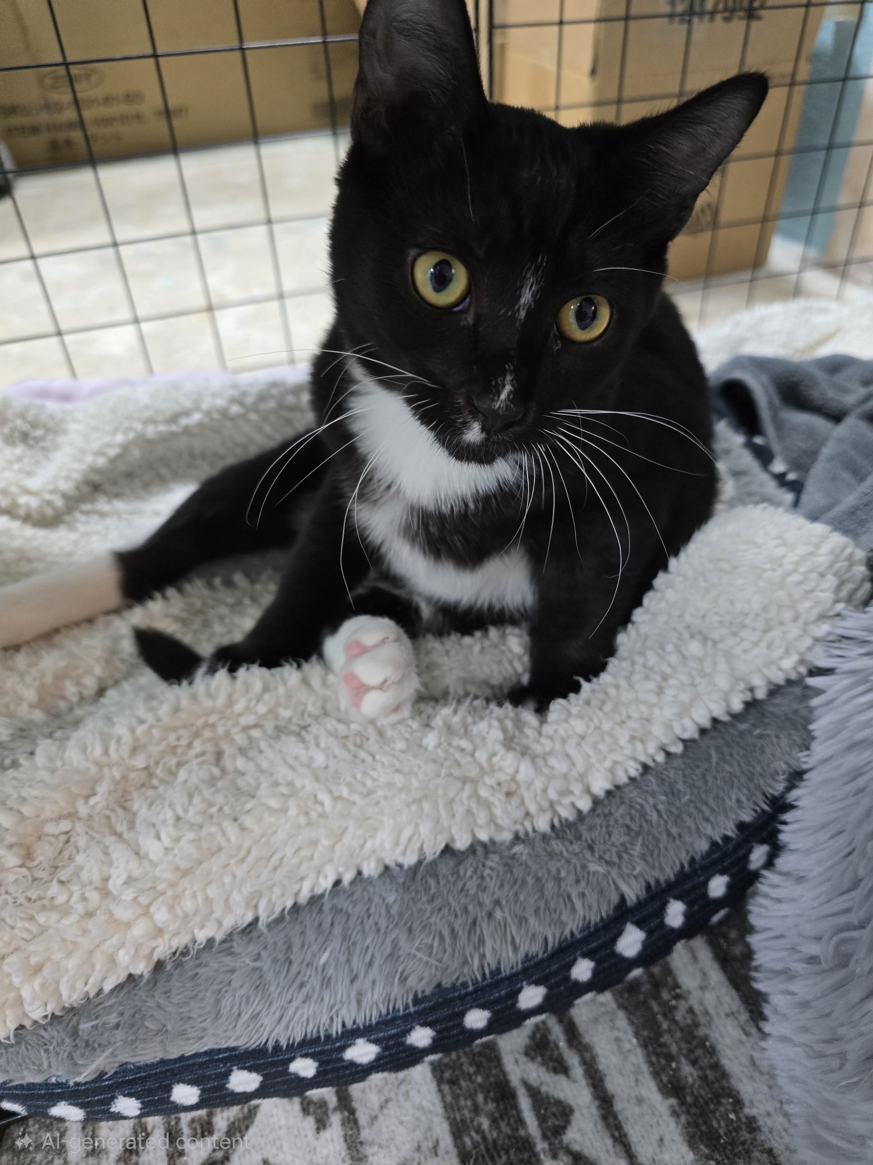 Enlarge Bones, a Adopted Domestic Short Hair in Arlington, WA image 1/3