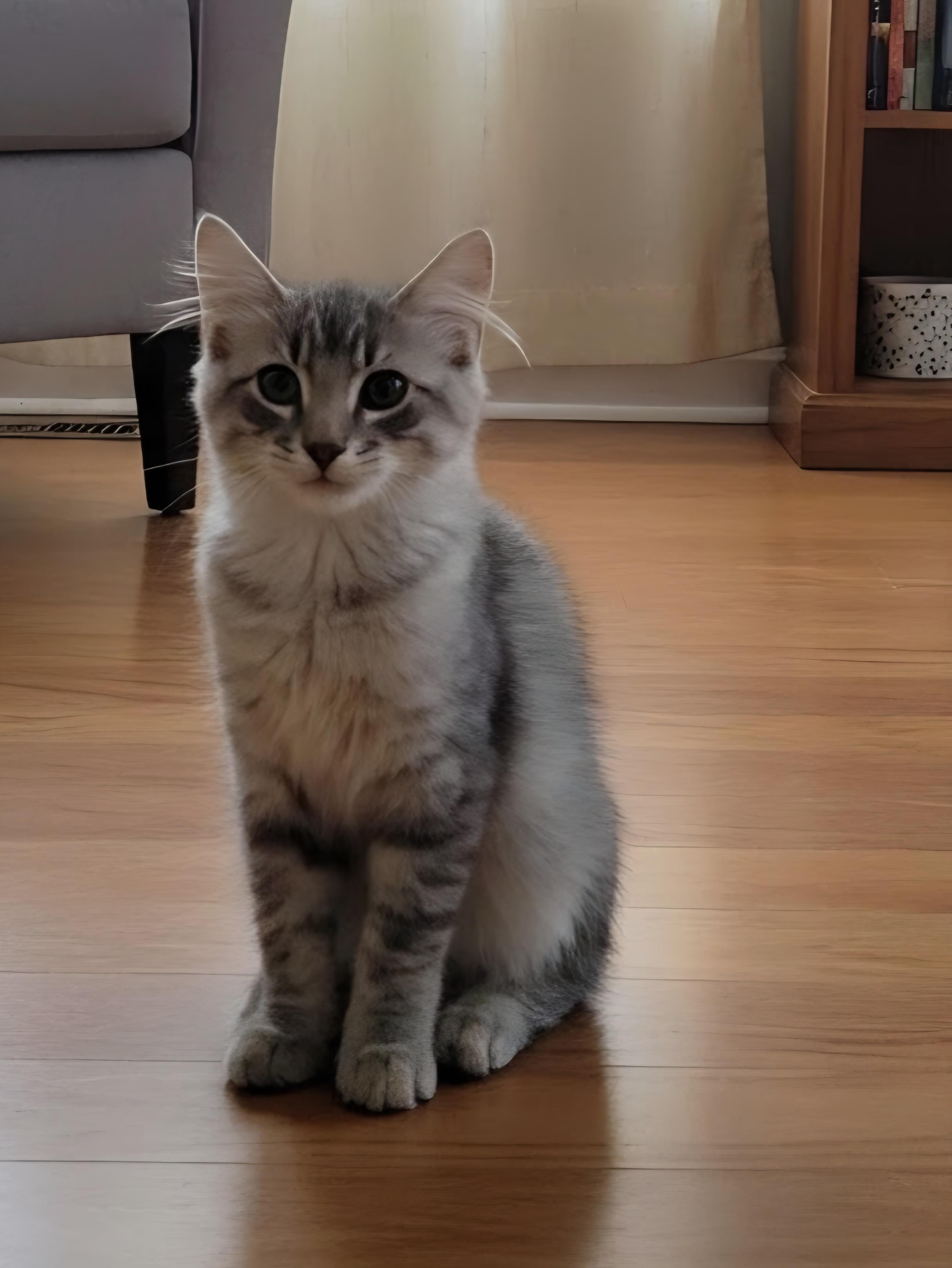 Max, adopted, Kitten Male Domestic Short Hair.