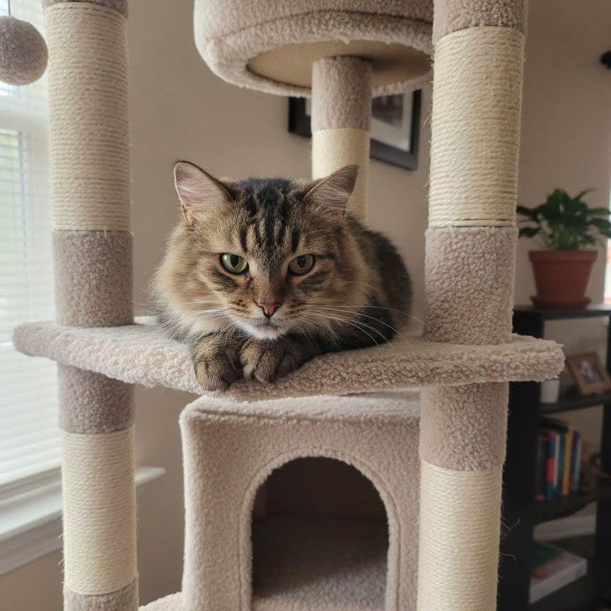 Cassie, adopted, Young Female Domestic Medium Hair.
