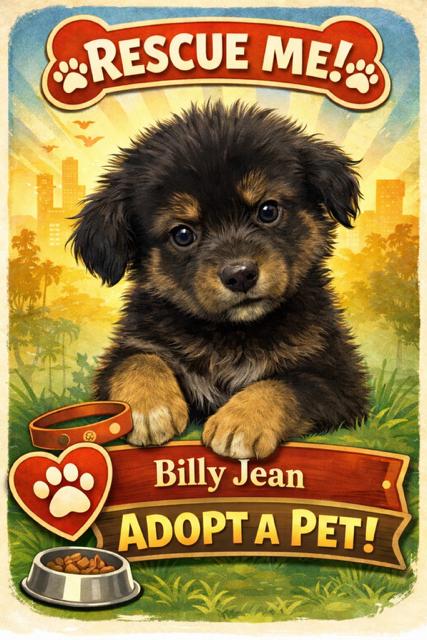 Enlarge Billie Jean - 80s Pop Song Litter, a Adopted mixed breed in Kenai, AK image 2/2