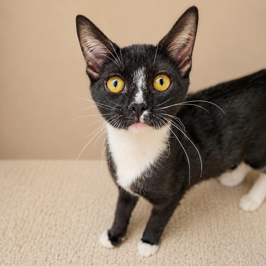 Sock, Adoptable, Kitten Female Domestic Short Hair.