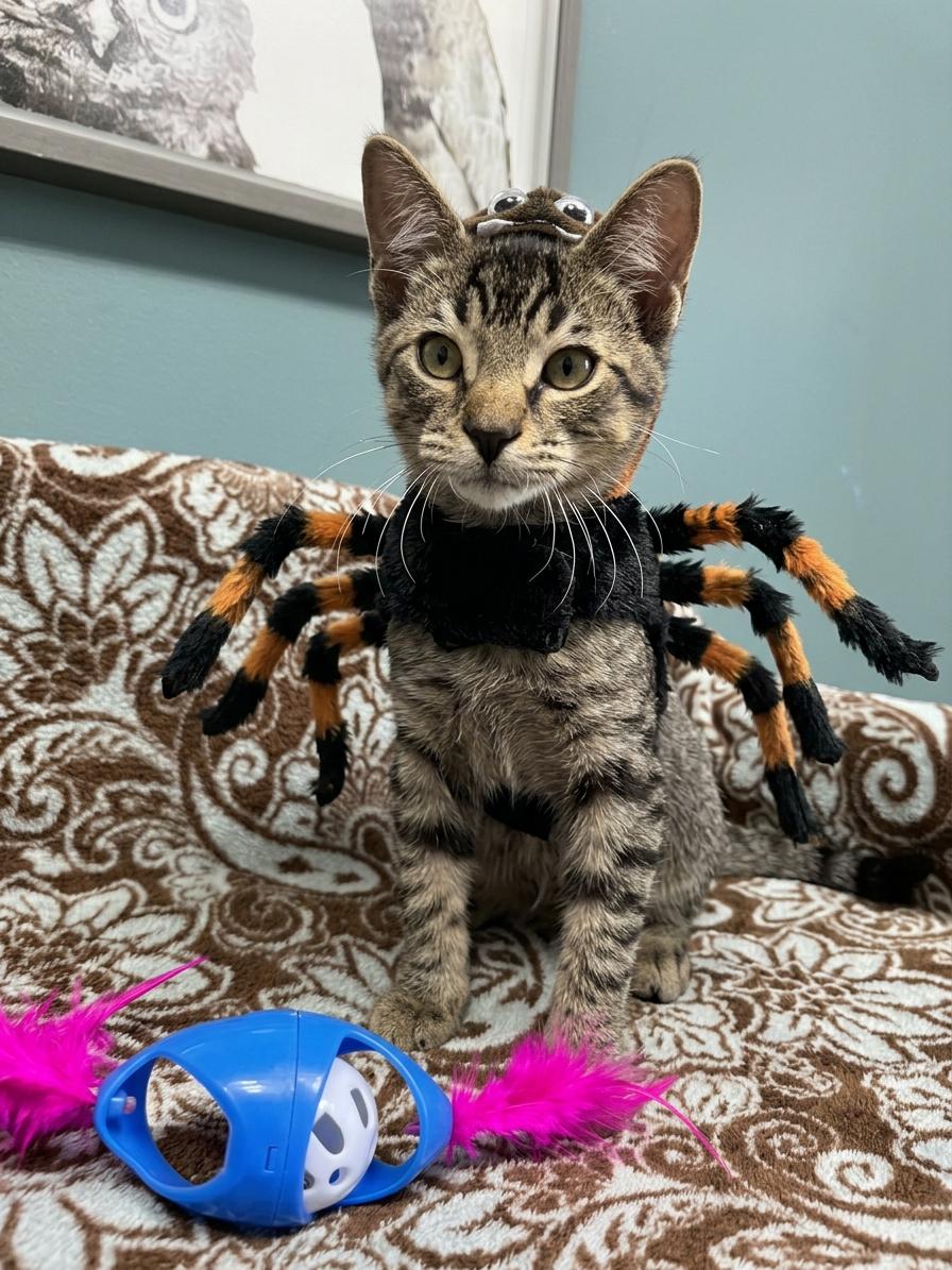 Enlarge Spider - 720, a Adoptable Domestic Short Hair in Sunset Hills, MO image 3/6