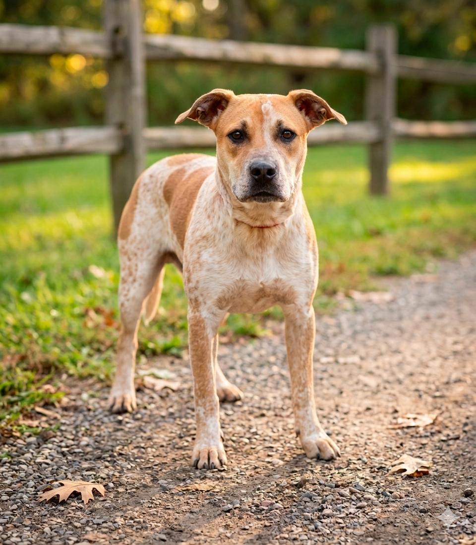 Maybeline , adopted, Adult Female Australian Cattle Dog / Blue Heeler.