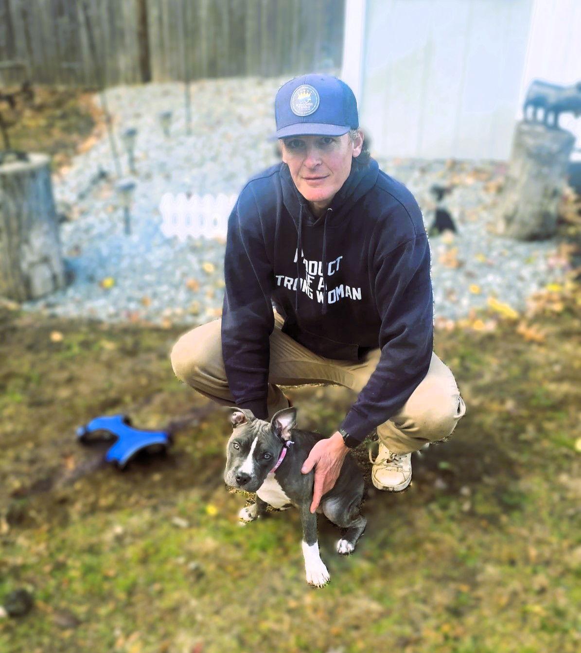 Cortland, Adopted, Puppy Female Pit Bull Terrier.