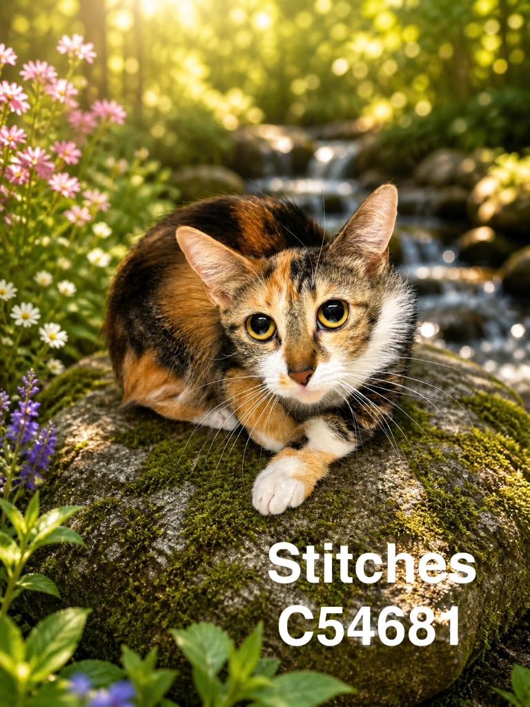 Stitches, Adoptable, Young Female Domestic Short Hair.