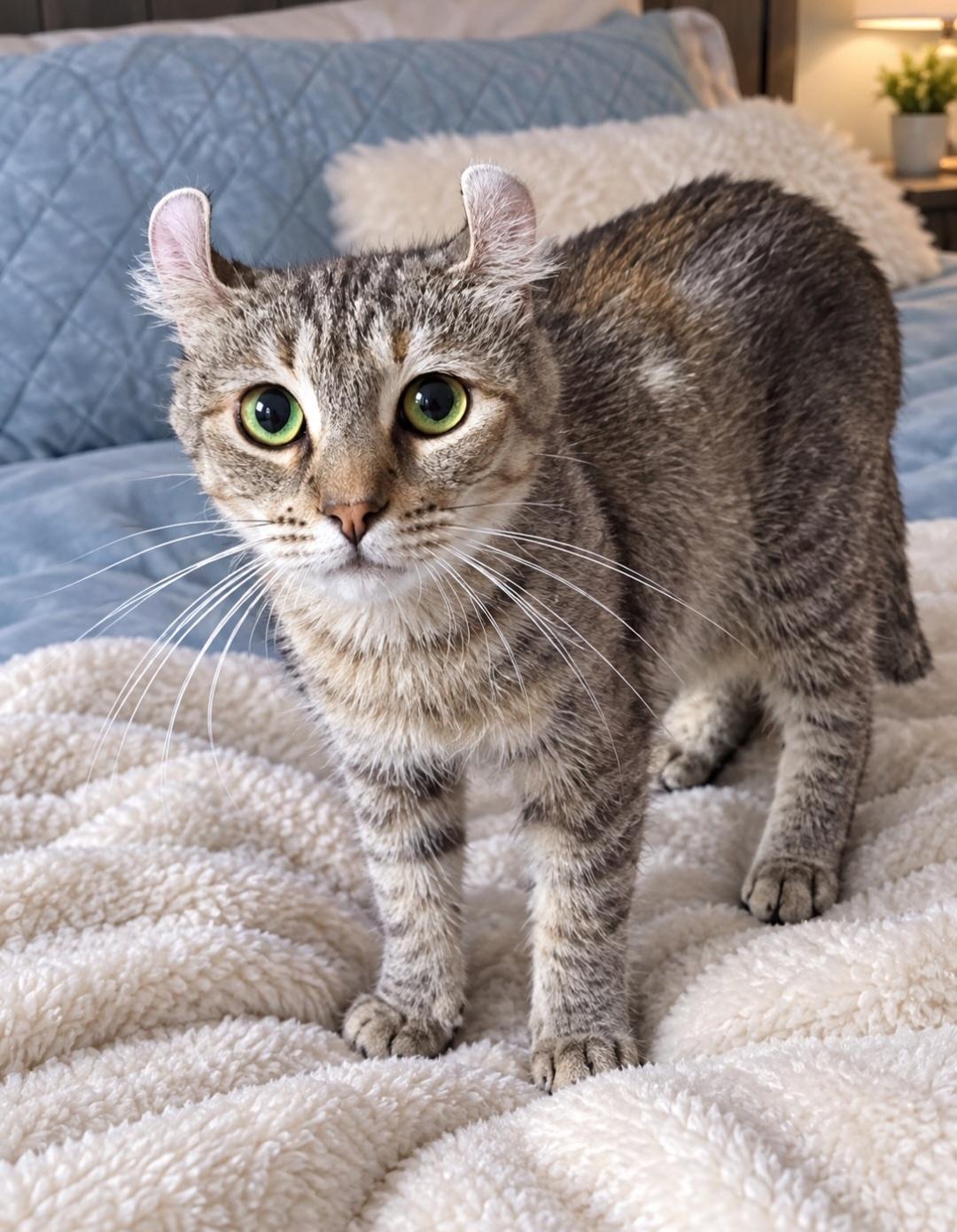 Lacy. GF, Adoptable, Young Female American Curl.