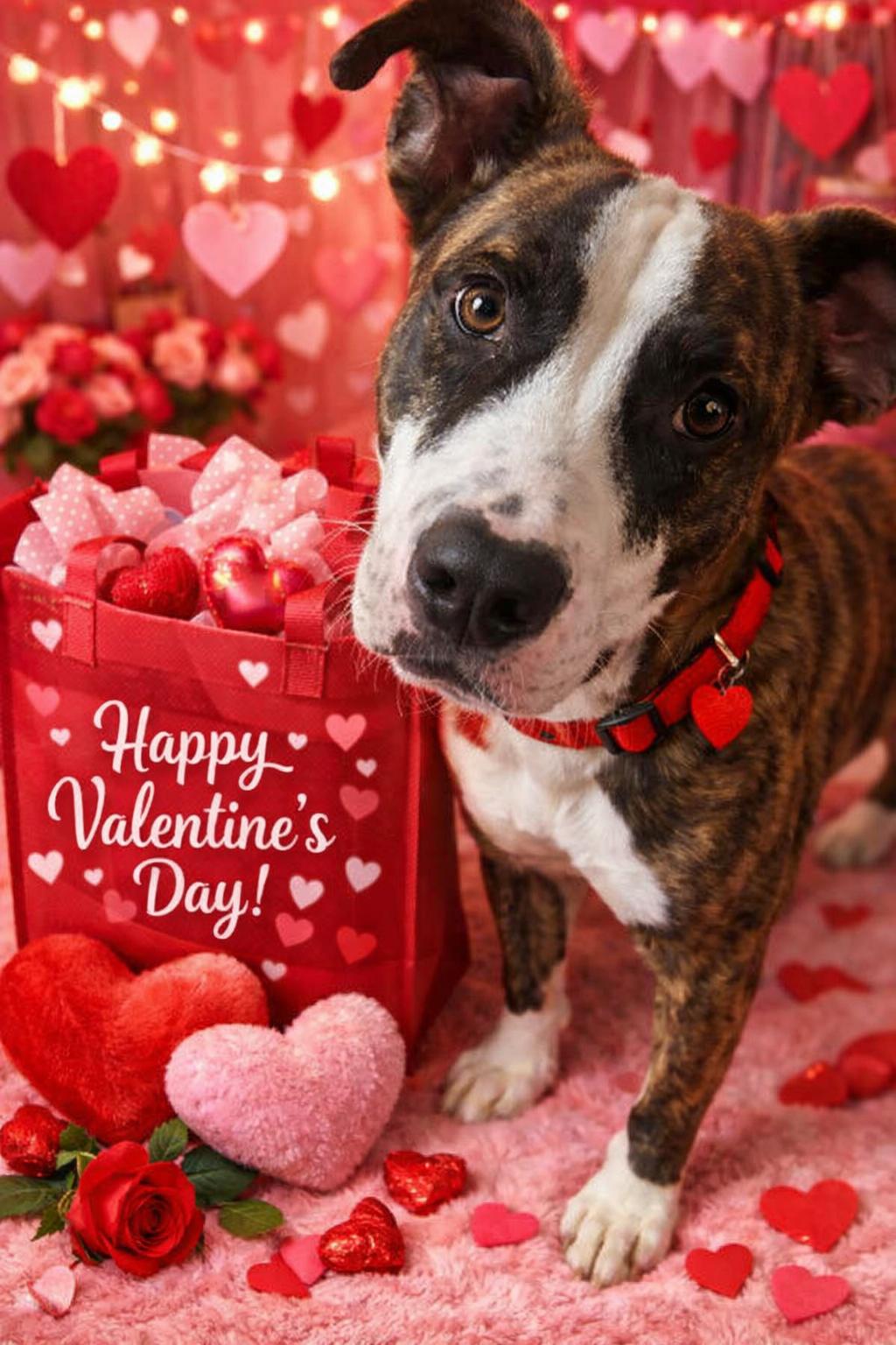 Lizzie, Adoptable, Adult Female Boxer & Pit Bull Terrier.