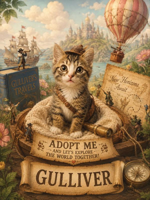 Gulliver, a ADOPTABLE Tabby in Pickerington, OH image 4/5