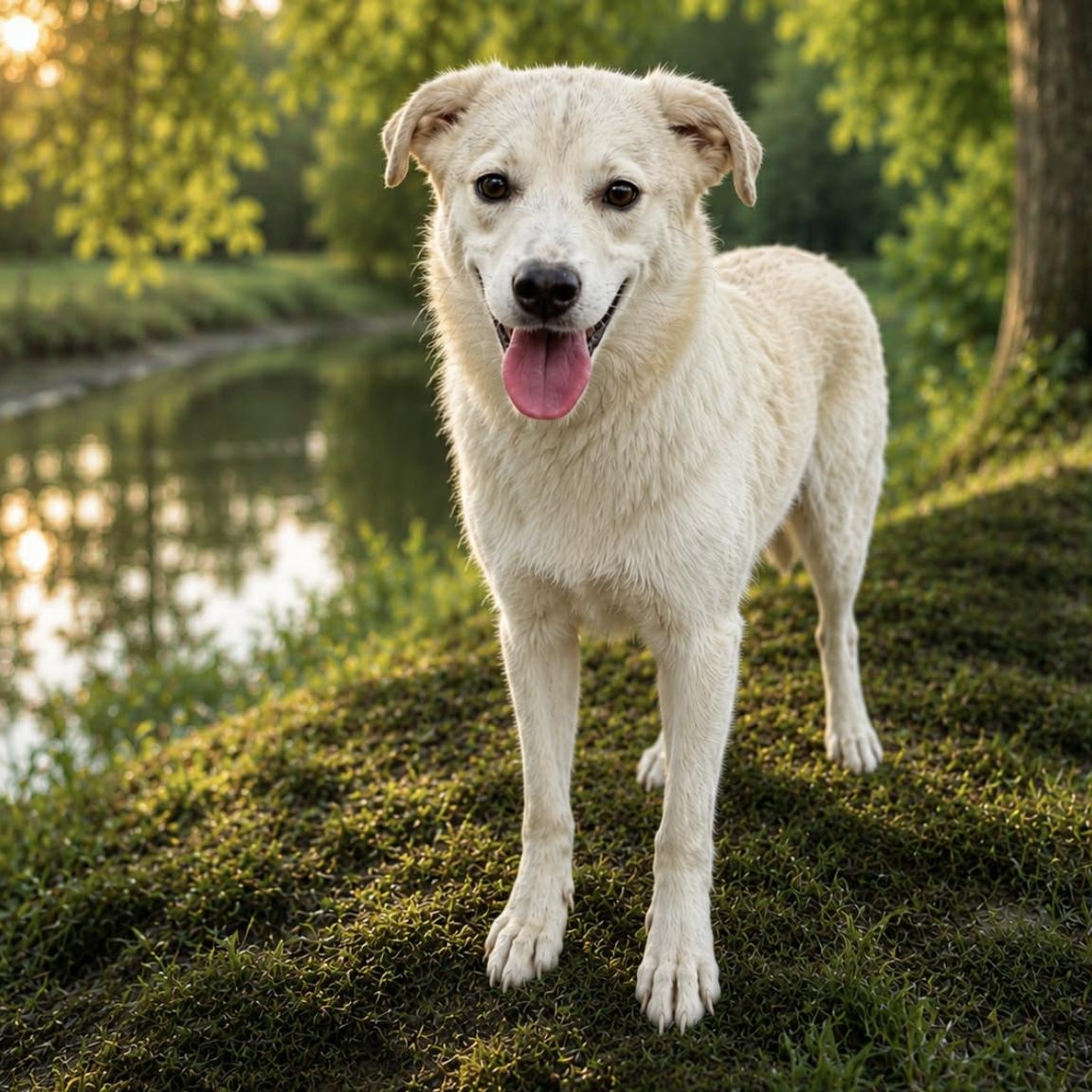 Quinn, adopted, Puppy Female Golden Retriever & Great Pyrenees.