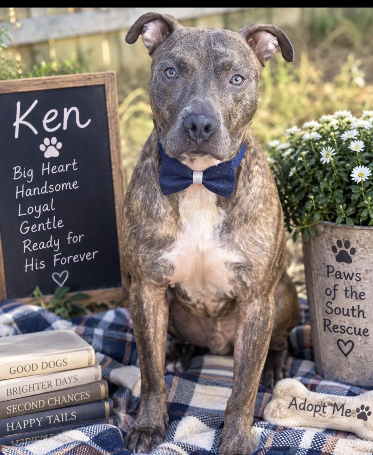 Enlarge Ken, a Adoptable American Staffordshire Terrier in CUMMING, GA image 1/6