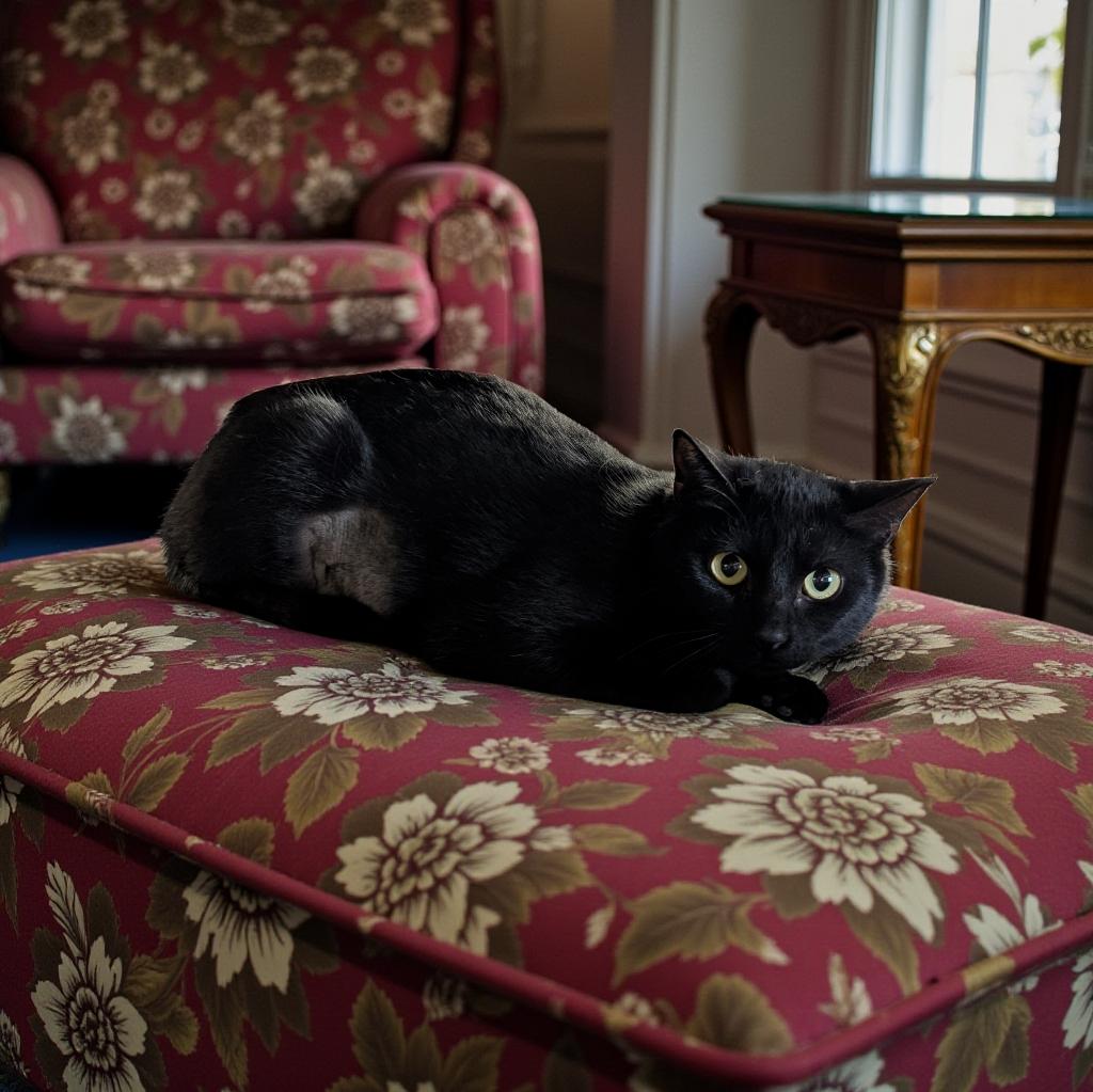 Ebony, adopted, Adult Female Domestic Short Hair.