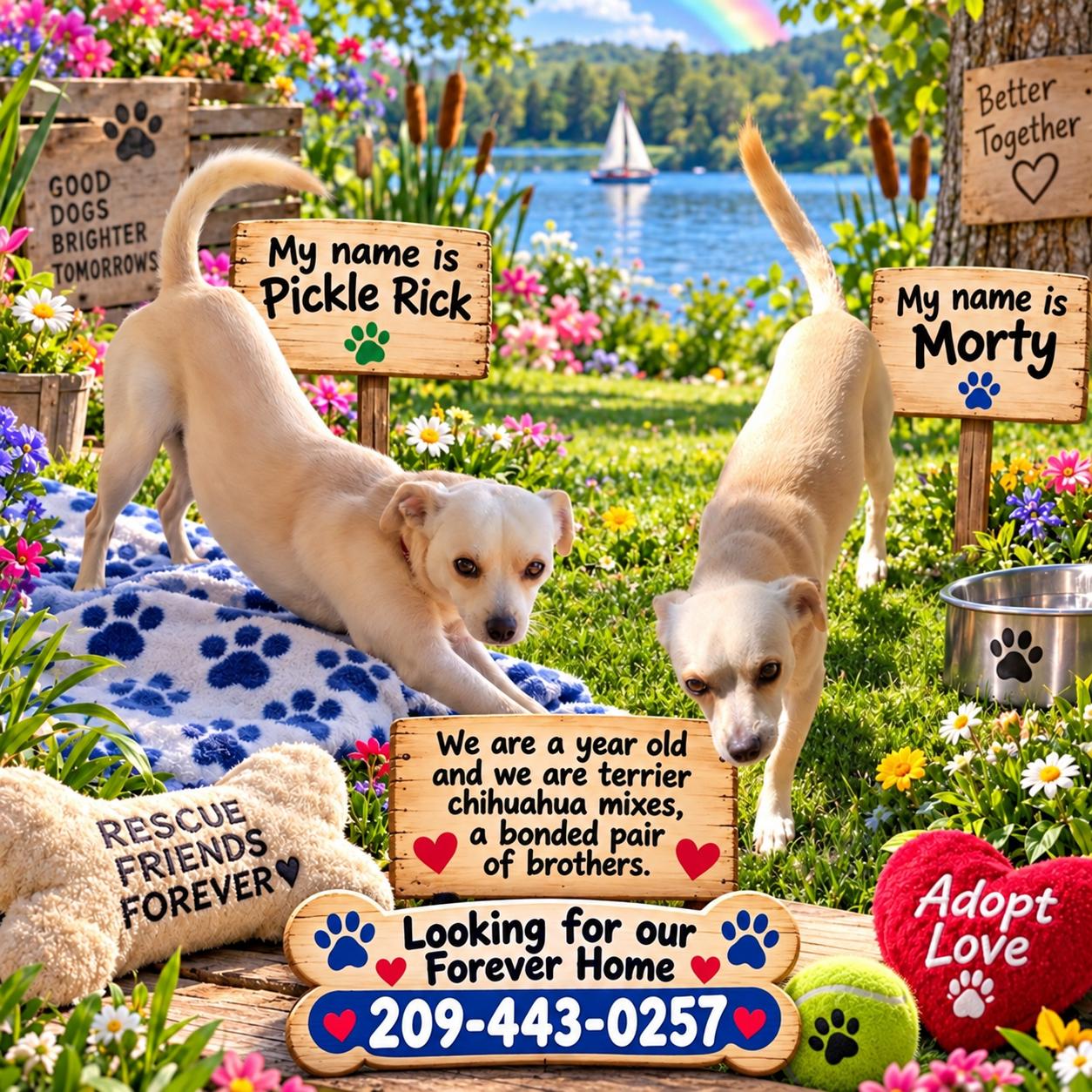 Pickle Rick and Morty., Adoptable, Young Male Chihuahua & Terrier.