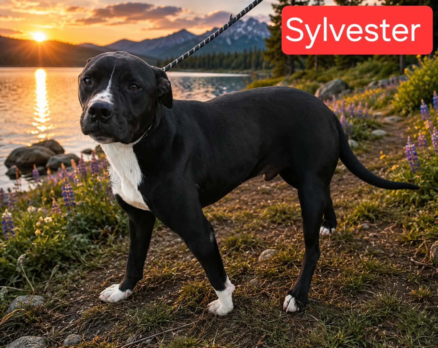 Sylvester, Adoptable, Young Male Labrador Retriever.