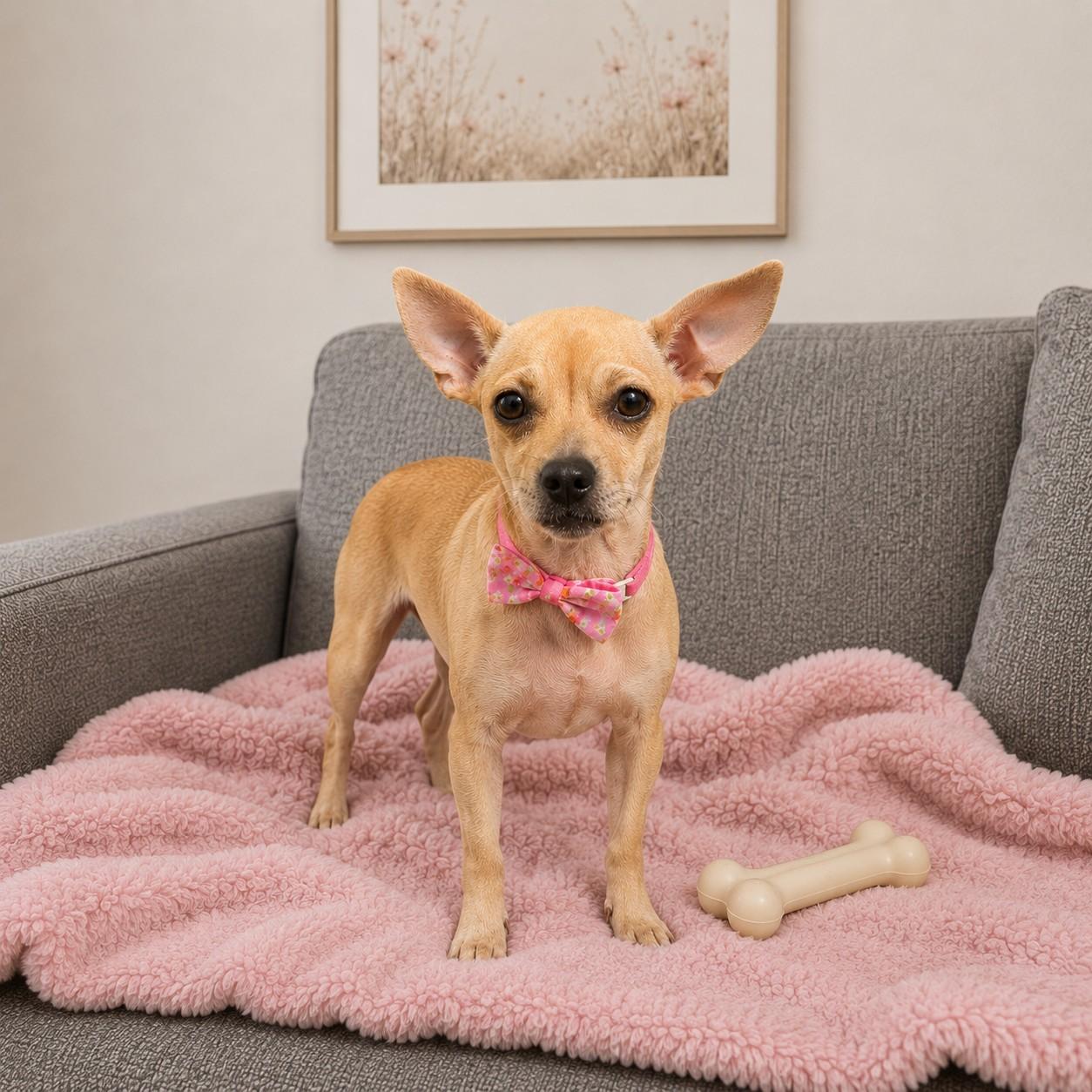 Nestle, ADOPTABLE, Puppy Female Chihuahua.