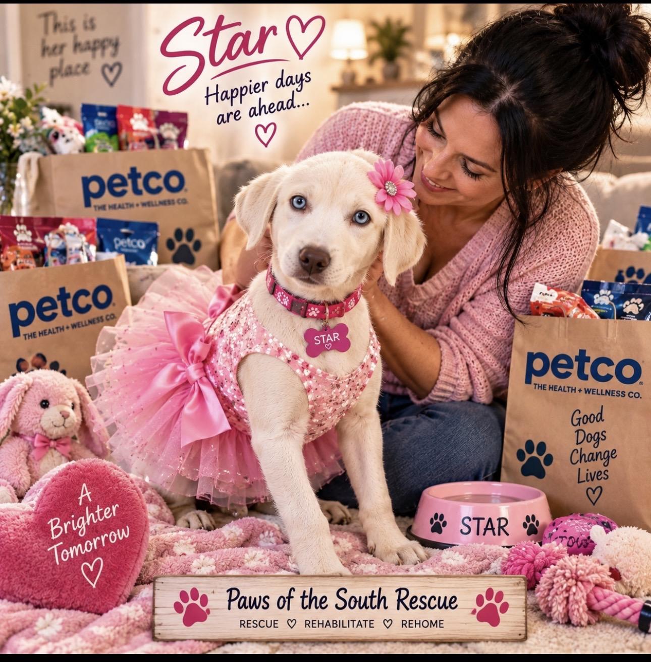 Star, Adoptable, Young Female Catahoula Leopard Dog & Labrador Retriever.