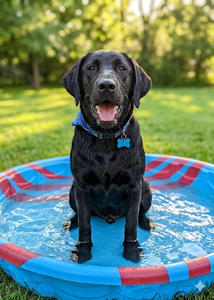 OAKLEY, ADOPTABLE, Young Male Black Labrador Retriever.