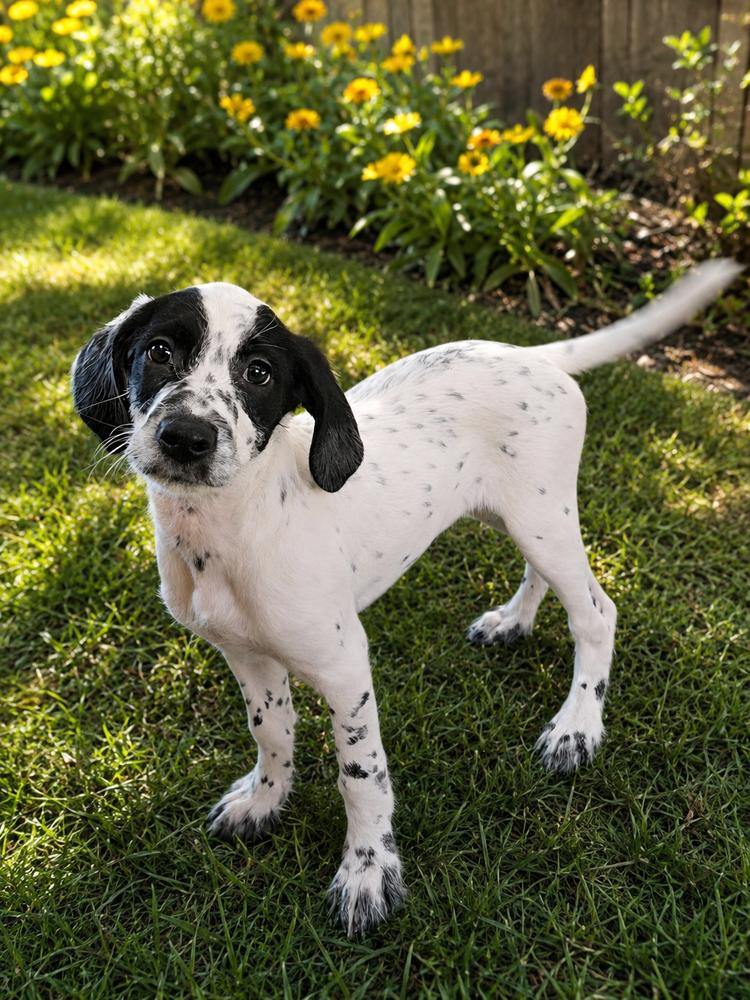 Freckles McDoodle, Adoptable, Puppy Female Dalmatian & Goldendoodle.