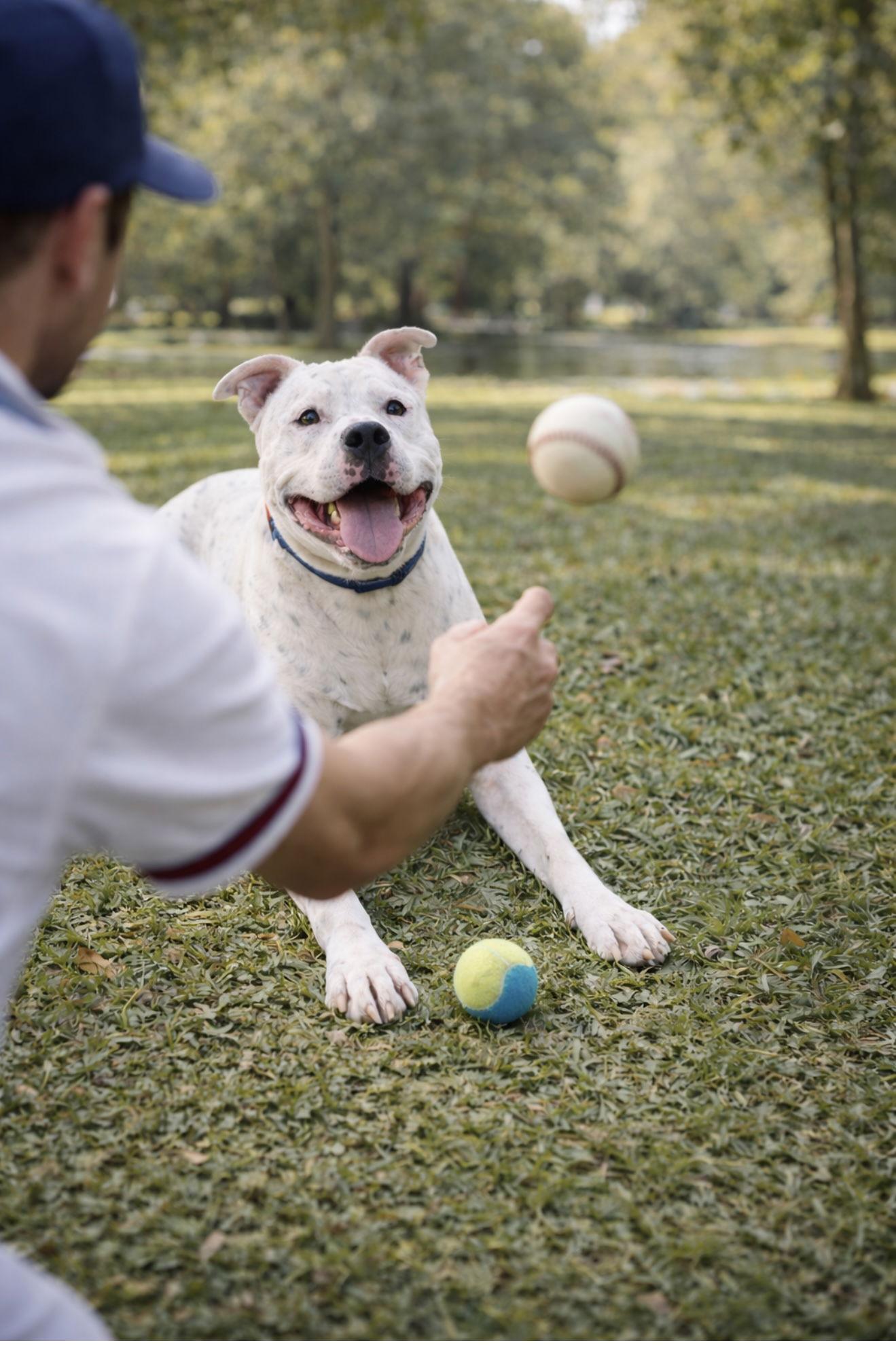 Manny (Roscoe), Adoptable, Adult Male American Bulldog & Staffordshire Bull Terrier.