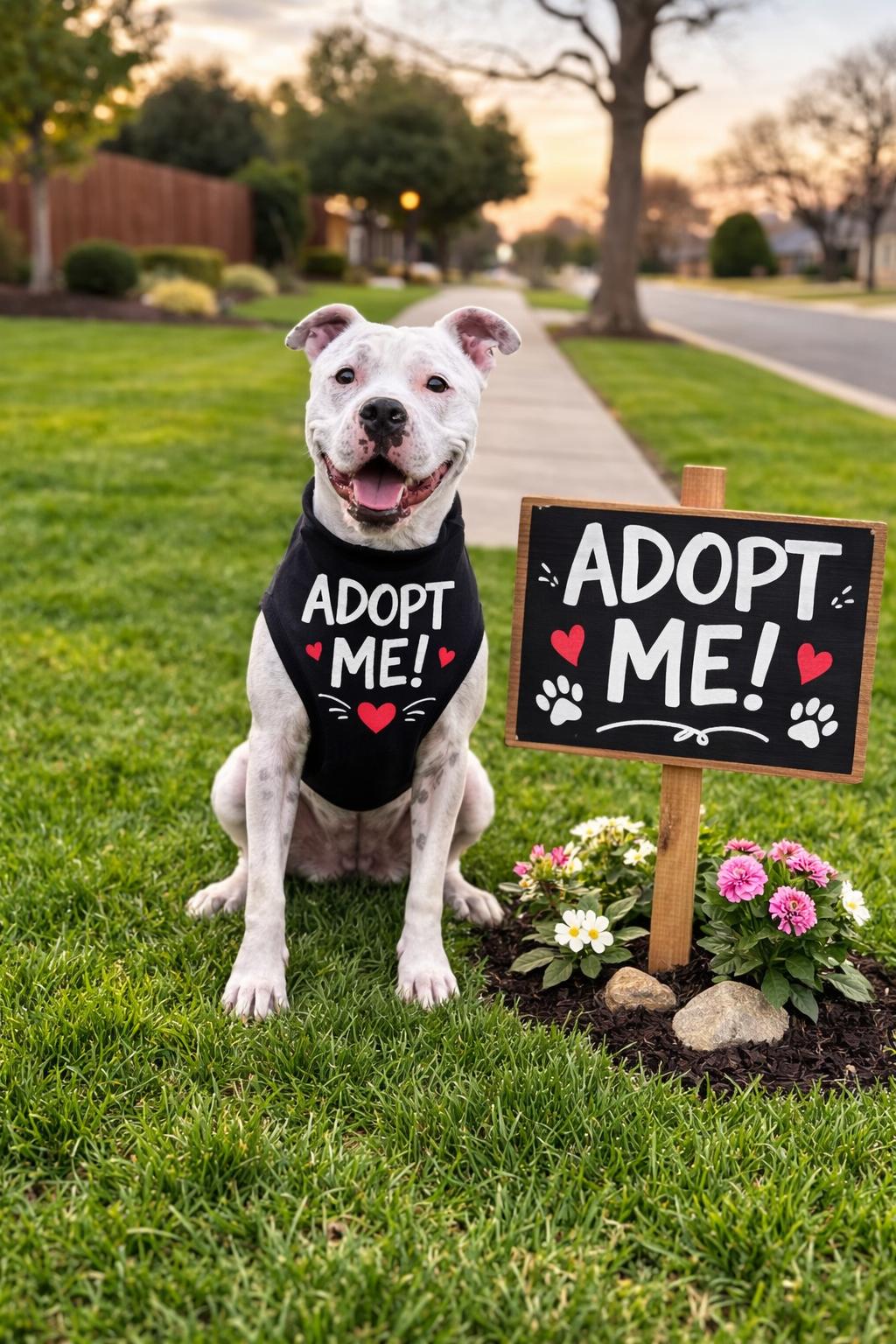 Manny (Roscoe), Adoptable, Adult Male American Bulldog & Staffordshire Bull Terrier.