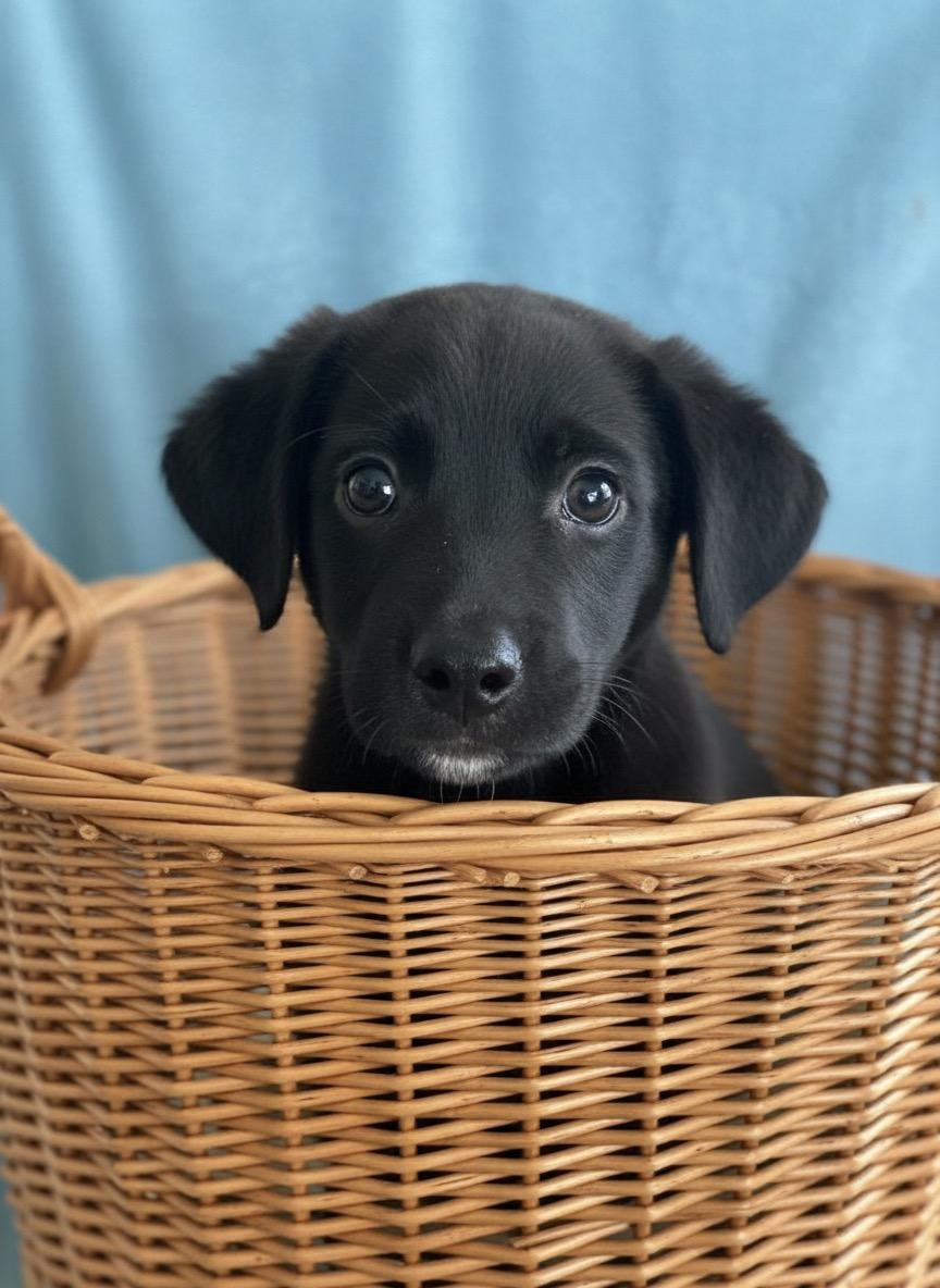 Flick, ADOPTABLE, Puppy Male Labrador Retriever.