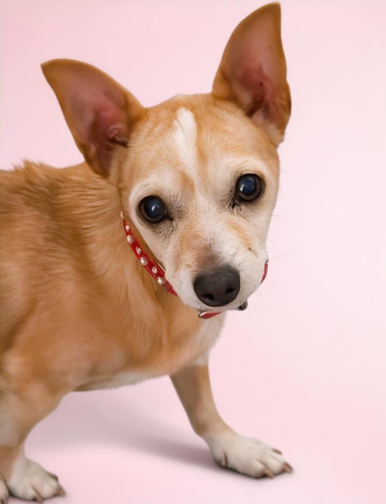 Emmy, Adoptable, Senior Female Miniature Pinscher & Chihuahua.