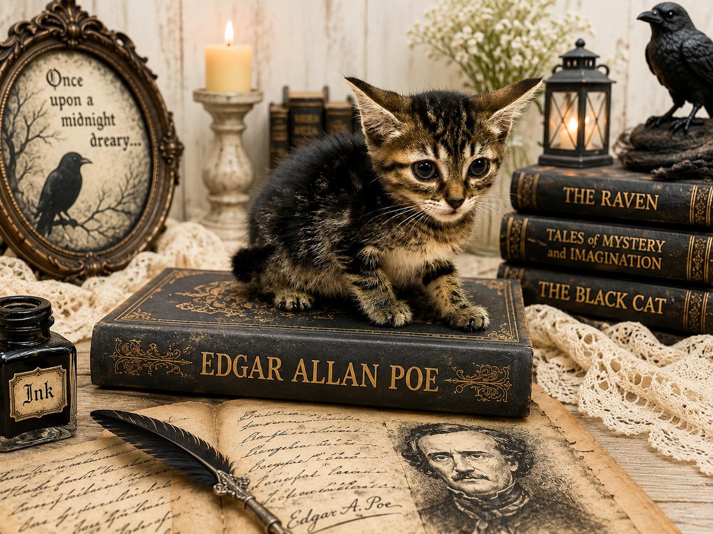 Edgar Allan Poe, a ADOPTABLE Domestic Short Hair in West Pittston, PA image 4/4