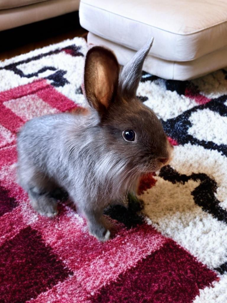 Wren, ADOPTABLE, Young Female Lionhead & Bunny Rabbit.