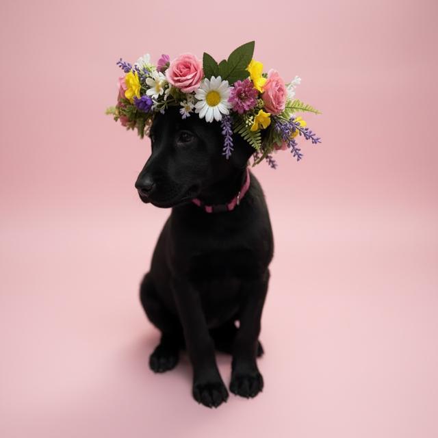 Rose Dee, Adopted, Puppy Female Labrador Retriever.