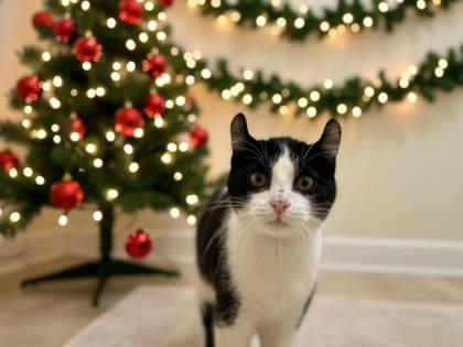 Bogart, Adoptable, Young Male Domestic Short Hair & American Curl.