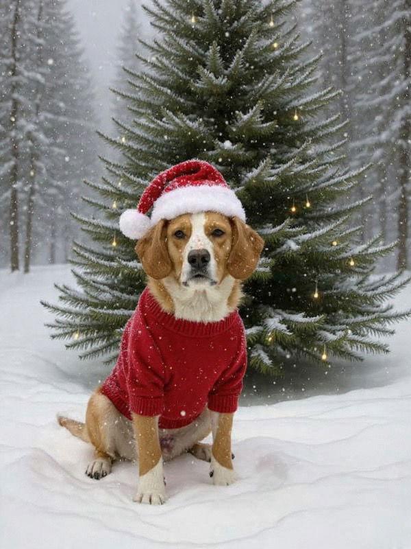 Rusty: Not at shelter (Bonnie), Adopted, Adult Male Collie & Beagle.