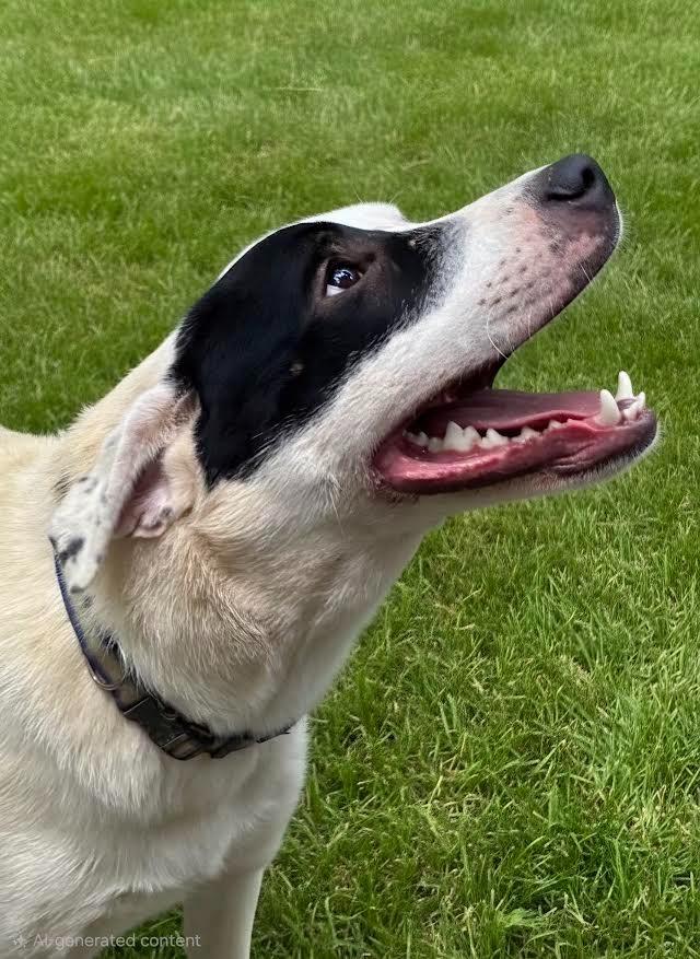 NEWTON, Adoptable, Young Male Pointer & Mixed Breed.