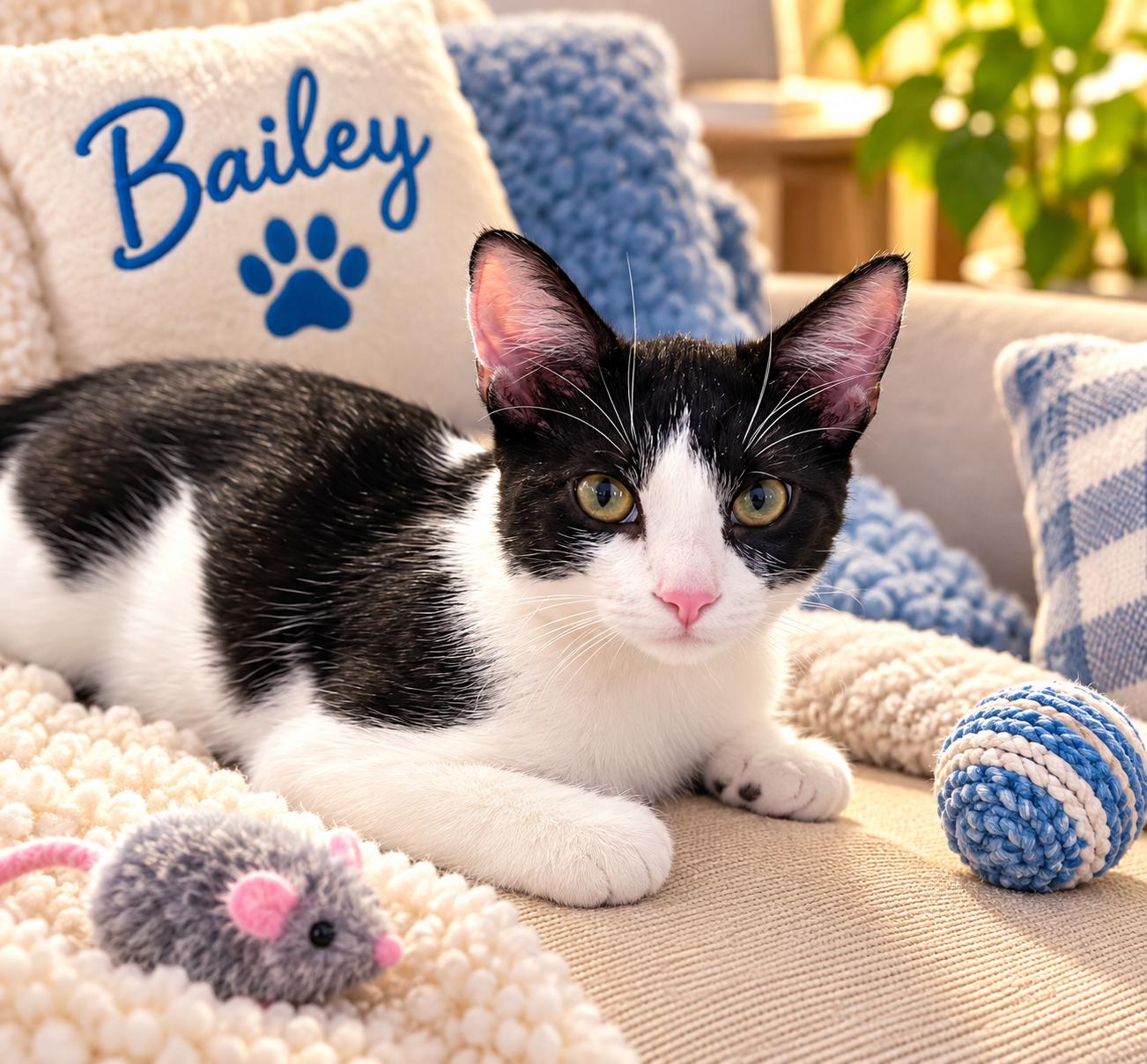 Enlarge BAILEY BOY, a Adoptable Domestic Short Hair in Monrovia, CA image 3/6
