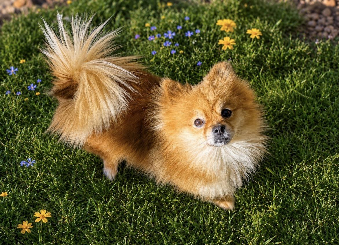 Honey Bun, Adopted, Young Female Pomeranian.