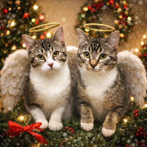 Enlarge Margaret and Henrietta's Christmas Plea, a Adopted Tabby in Greenville, DE image 1/3
