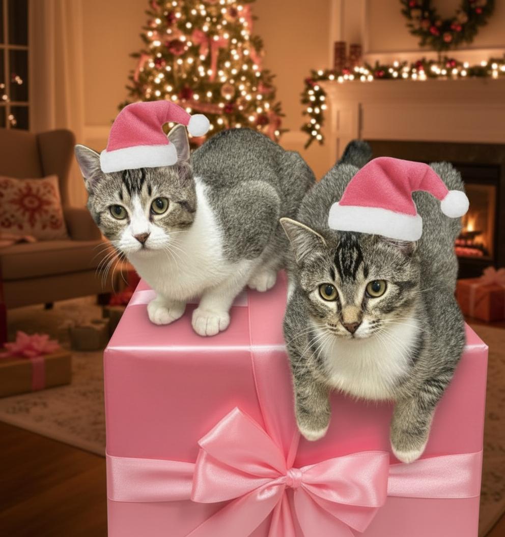 Enlarge Margaret and Henrietta's Christmas Plea, a Adopted Tabby in Greenville, DE image 2/3